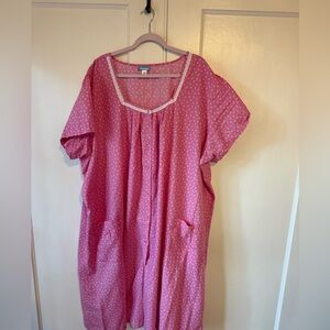 Vintage women’s pink house coat 5x